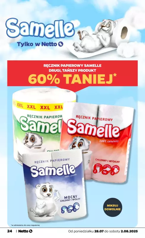 Netto - gazetka promocyjna Gazetka Spożywcza od poniedziałku 28.07 do soboty 02.08 - strona 24