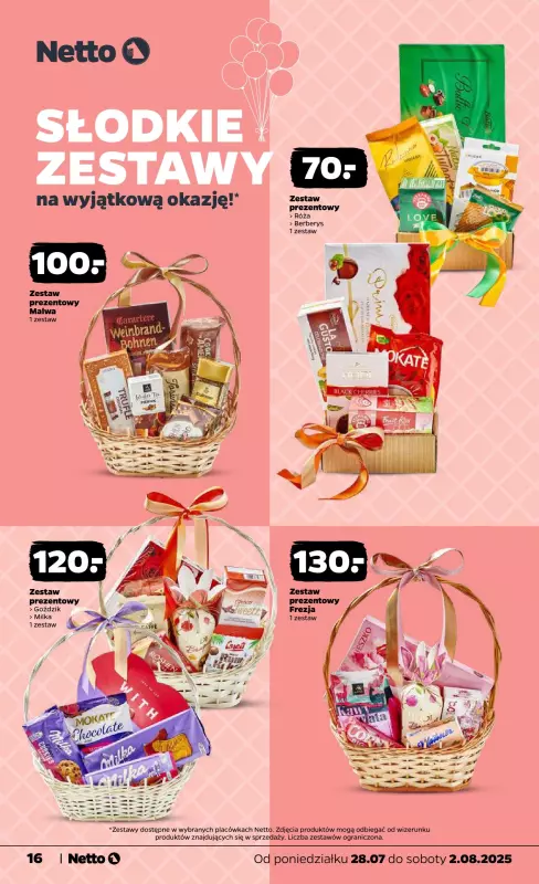 Netto - gazetka promocyjna Gazetka Spożywcza od poniedziałku 28.07 do soboty 02.08 - strona 16