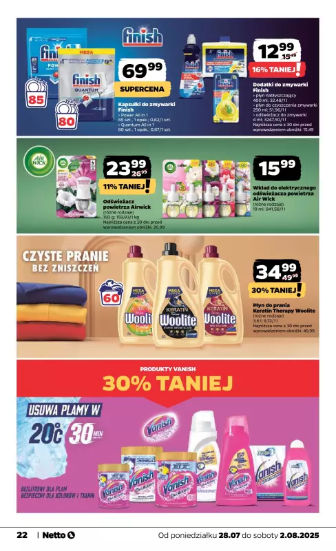 Netto - gazetka promocyjna Gazetka Spożywcza od poniedziałku 28.07 do soboty 02.08 - strona 22