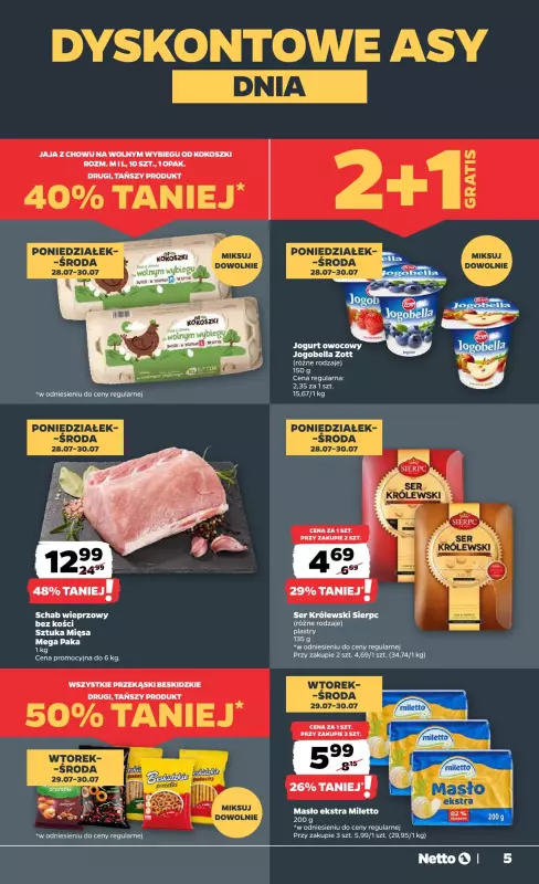 Netto - gazetka promocyjna Gazetka Spożywcza od poniedziałku 28.07 do soboty 02.08 - strona 5