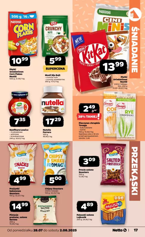 Netto - gazetka promocyjna Gazetka Spożywcza od poniedziałku 28.07 do soboty 02.08 - strona 17
