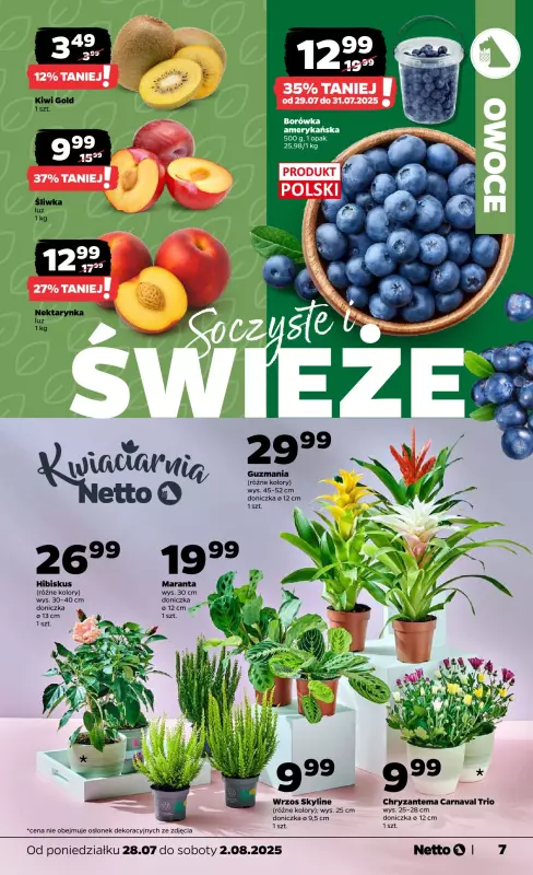 Netto - gazetka promocyjna Gazetka Spożywcza od poniedziałku 28.07 do soboty 02.08 - strona 7