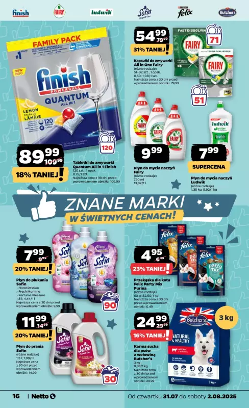 Netto - gazetka promocyjna Gazetka Spożywcza od czwartku 31.07 do soboty 02.08 - strona 16