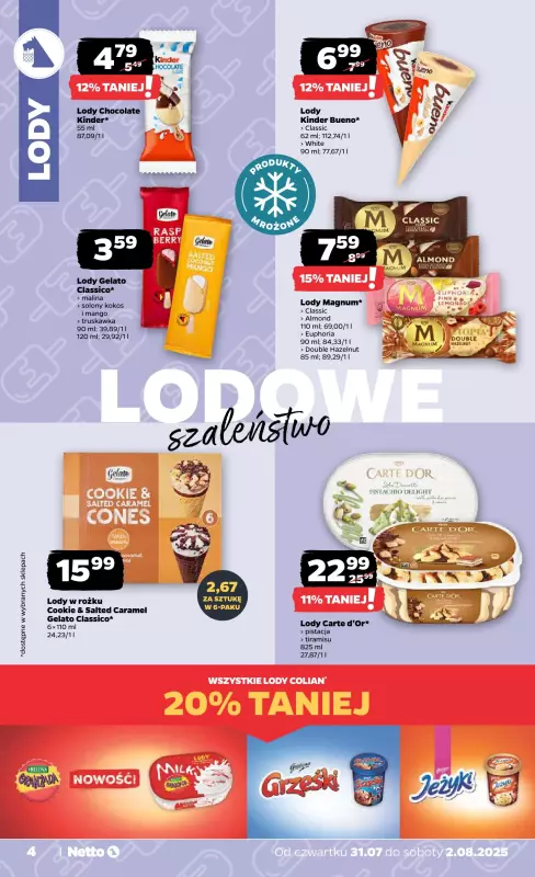 Netto - gazetka promocyjna Gazetka Spożywcza od czwartku 31.07 do soboty 02.08 - strona 4