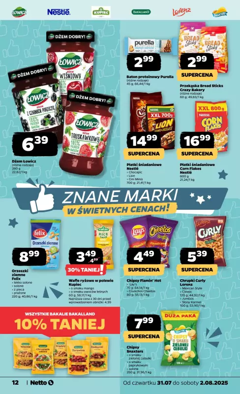 Netto - gazetka promocyjna Gazetka Spożywcza od czwartku 31.07 do soboty 02.08 - strona 12