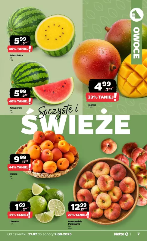 Netto - gazetka promocyjna Gazetka Spożywcza od czwartku 31.07 do soboty 02.08 - strona 7