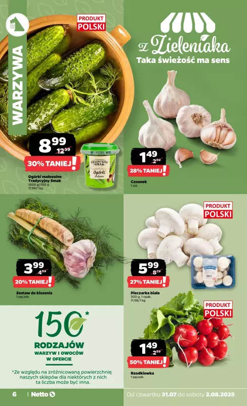 Netto - gazetka promocyjna Gazetka Spożywcza od czwartku 31.07 do soboty 02.08 - strona 6