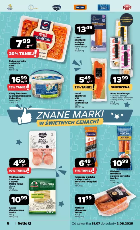 Netto - gazetka promocyjna Gazetka Spożywcza od czwartku 31.07 do soboty 02.08 - strona 8