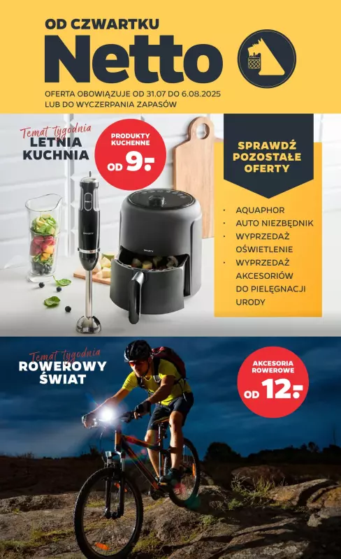 Netto - gazetka promocyjna Gazetka Non Food od czwartku 31.07 do soboty 02.08