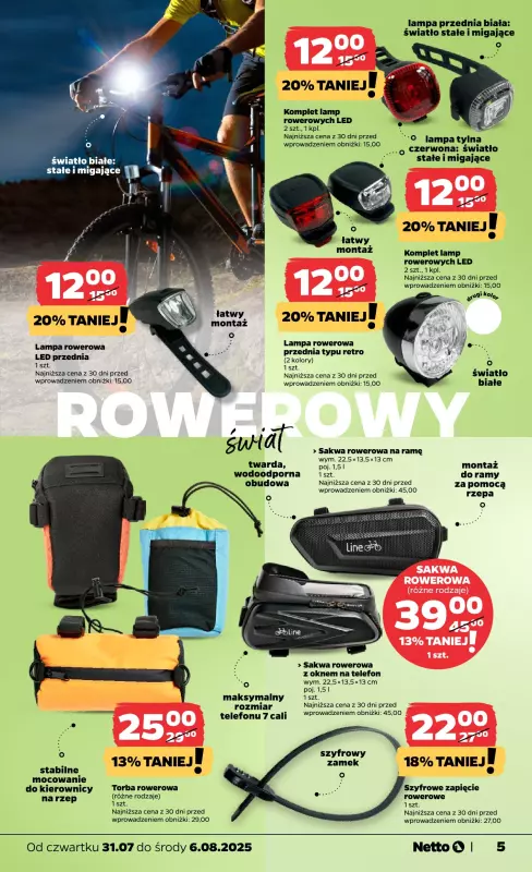 Netto - gazetka promocyjna Gazetka Non Food od czwartku 31.07 do soboty 02.08 - strona 5
