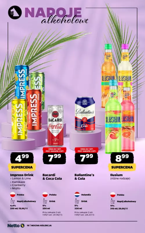 Netto - gazetka promocyjna Mocna Kolekcja od piątku 01.08 do soboty 16.08 - strona 16