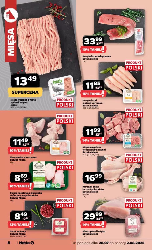 Netto - gazetka promocyjna Gazetka Spożywcza od poniedziałku 28.07 do soboty 02.08 - strona 8