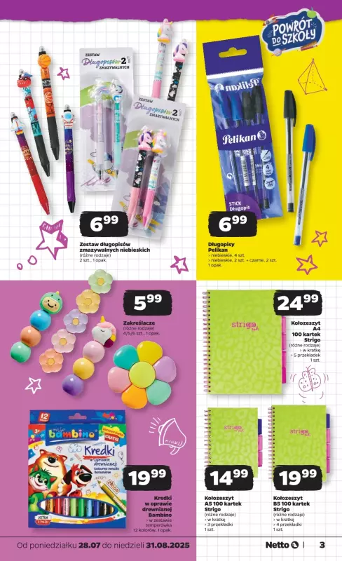 Netto - gazetka promocyjna Katalog Powrót do szkoły   - strona 3