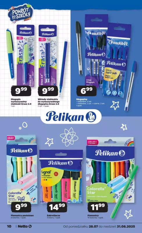 Netto - gazetka promocyjna Katalog Powrót do szkoły od poniedziałku 28.07 do niedzieli 31.08 - strona 10