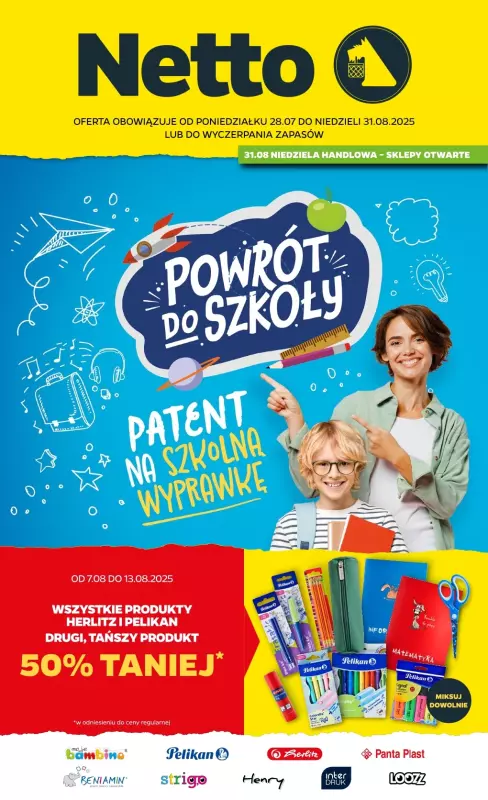 Netto - gazetka promocyjna Katalog Powrót do szkoły  