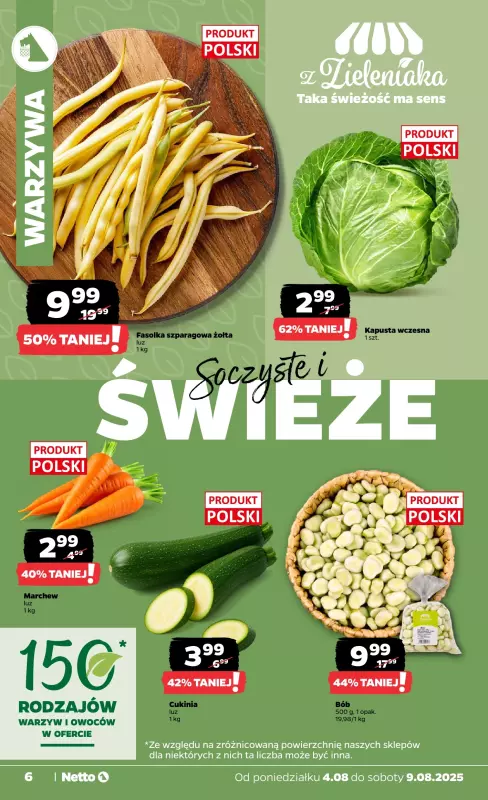 Netto - gazetka promocyjna Gazetka Spożywcza od poniedziałku 04.08 do soboty 09.08 - strona 6