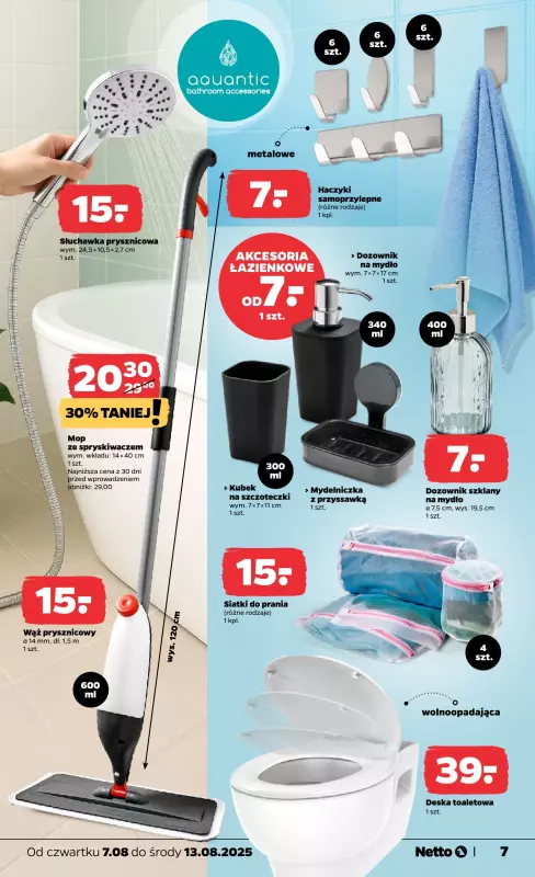 Netto - gazetka promocyjna Gazetka Non Food od czwartku 07.08 do środy 13.08 - strona 7