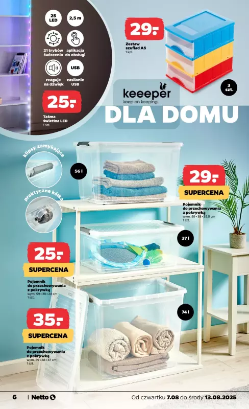 Netto - gazetka promocyjna Gazetka Non Food od czwartku 07.08 do środy 13.08 - strona 6