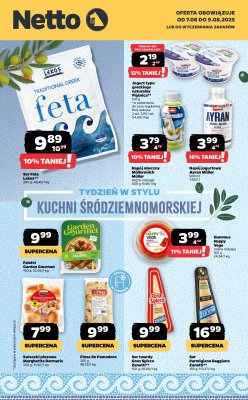 Netto - gazetka promocyjna Tydzień kuchni śródziemnomorskiej w Netto! od czwartku 07.08 do soboty 09.08