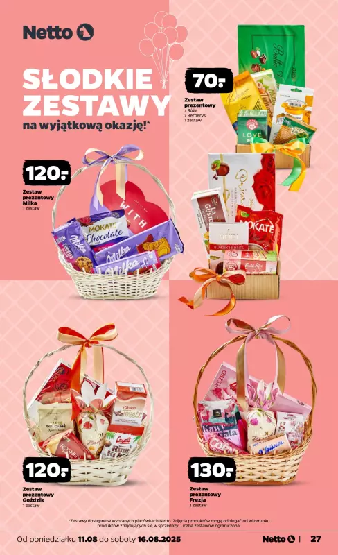 Netto - gazetka promocyjna Gazetka Spożywcza od poniedziałku 11.08 do soboty 16.08 - strona 27