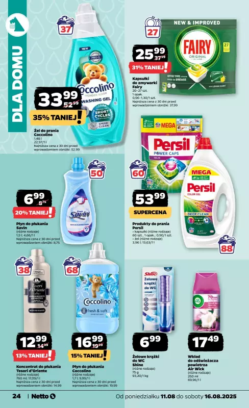 Netto - gazetka promocyjna Gazetka Spożywcza od poniedziałku 11.08 do soboty 16.08 - strona 24