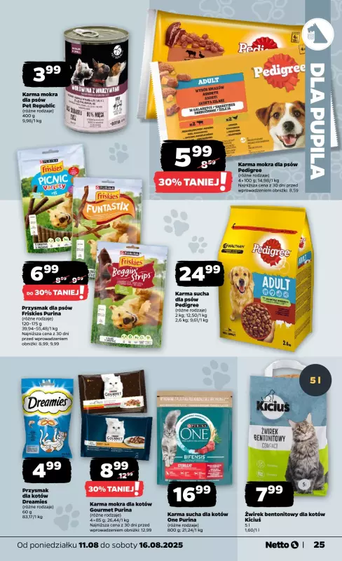 Netto - gazetka promocyjna Gazetka Spożywcza od poniedziałku 11.08 do soboty 16.08 - strona 25