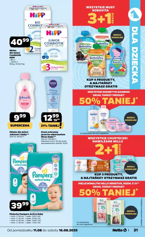 Netto - gazetka promocyjna Gazetka Spożywcza od poniedziałku 11.08 do soboty 16.08 - strona 21