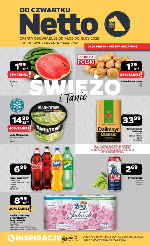 Netto - gazetka promocyjna Gazetka Spożywcza  