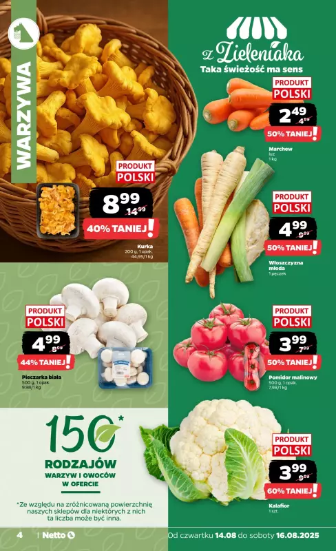 Netto - gazetka promocyjna Gazetka Spożywcza od czwartku 14.08 do soboty 16.08 - strona 4