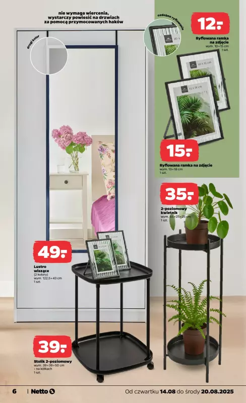 Netto - gazetka promocyjna Gazetka Non Food od czwartku 14.08 do środy 20.08 - strona 6