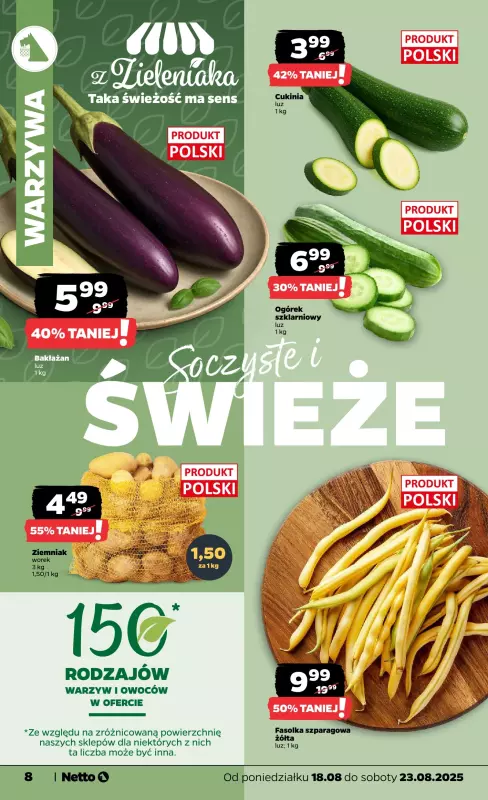 Netto - gazetka promocyjna Gazetka Spożywcza od poniedziałku 18.08 do soboty 23.08 - strona 8