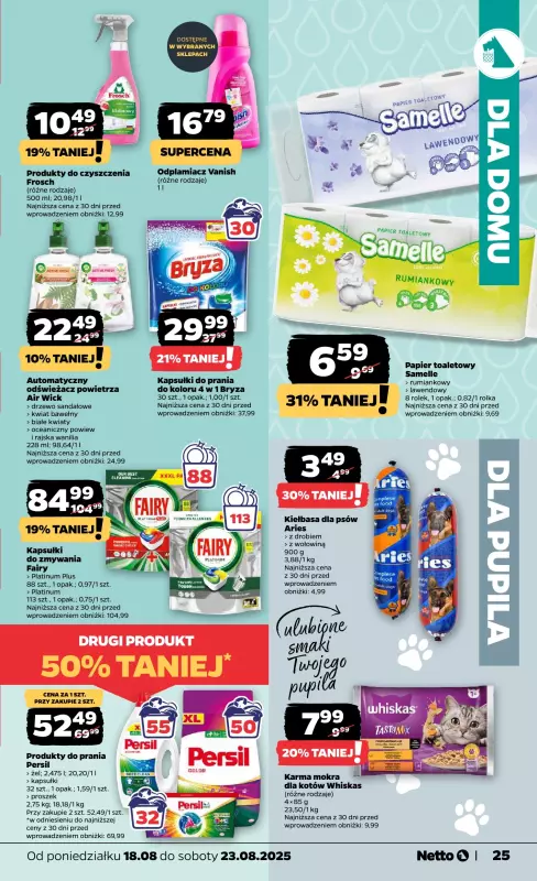 Netto - gazetka promocyjna Gazetka Spożywcza od poniedziałku 18.08 do soboty 23.08 - strona 25