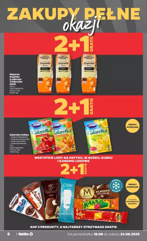 Netto - gazetka promocyjna Gazetka Spożywcza od poniedziałku 18.08 do soboty 23.08 - strona 6