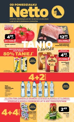 Netto - gazetka promocyjna Gazetka Spożywcza od poniedziałku 18.08 do soboty 23.08