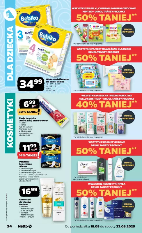Netto - gazetka promocyjna Gazetka Spożywcza od poniedziałku 18.08 do soboty 23.08 - strona 24