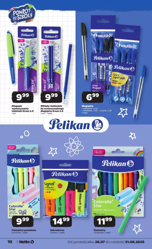 Netto - gazetka promocyjna Katalog Powrót do szkoły od poniedziałku 28.07 do niedzieli 31.08 - strona 10
