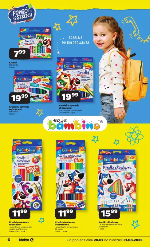 Netto - gazetka promocyjna Katalog Powrót do szkoły od poniedziałku 28.07 do niedzieli 31.08 - strona 6