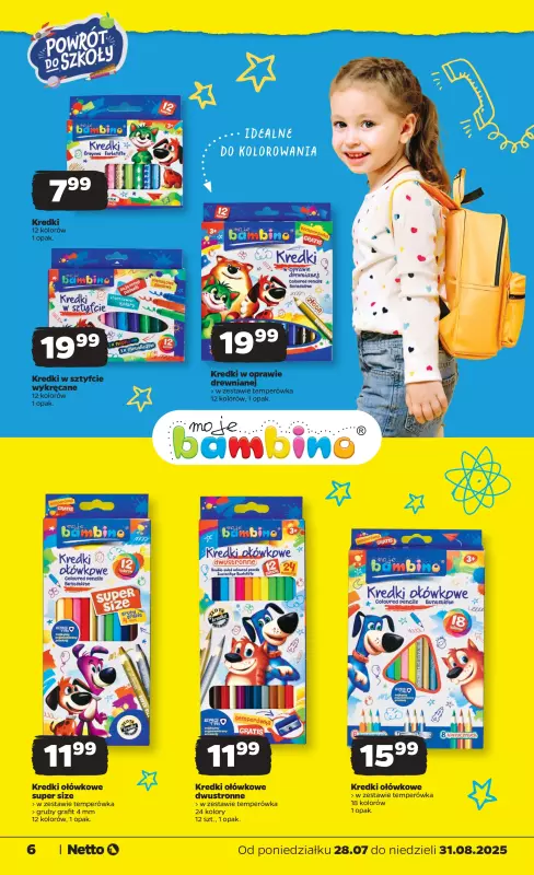 Netto - gazetka promocyjna Katalog Powrót do szkoły od czwartku 14.08 do niedzieli 31.08 - strona 6