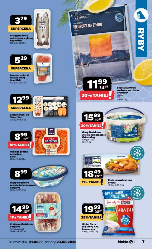 Netto - gazetka promocyjna Gazetka Spożywcza od czwartku 21.08 do soboty 23.08 - strona 7