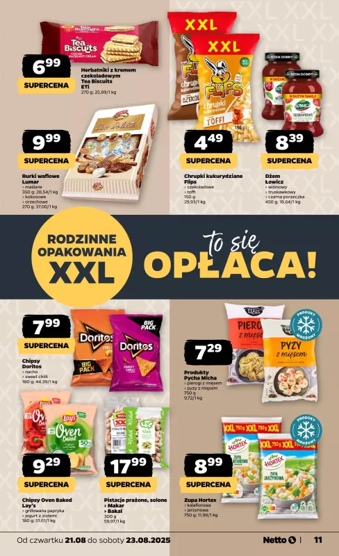 Netto - gazetka promocyjna Gazetka Spożywcza od czwartku 21.08 do soboty 23.08 - strona 11