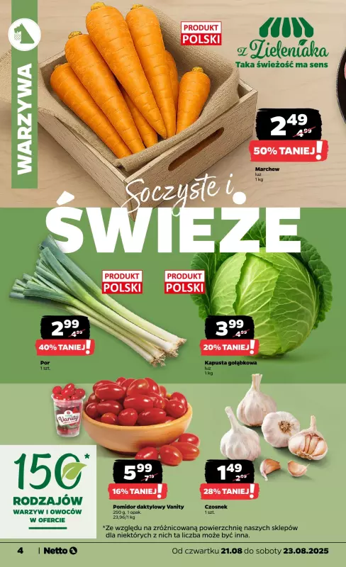 Netto - gazetka promocyjna Gazetka Spożywcza od czwartku 21.08 do soboty 23.08 - strona 4