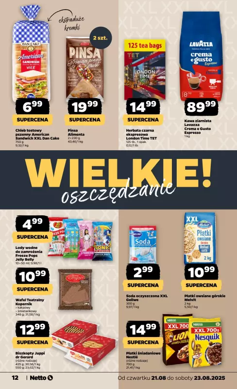 Netto - gazetka promocyjna Gazetka Spożywcza od czwartku 21.08 do soboty 23.08 - strona 12