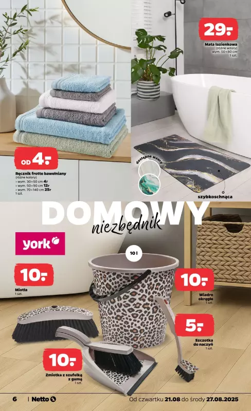 Netto - gazetka promocyjna Gazetka Non Food od czwartku 21.08 do środy 27.08 - strona 6