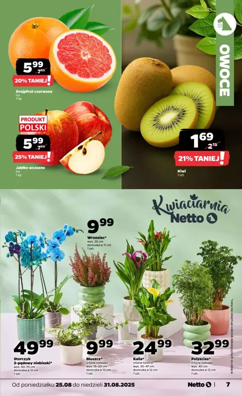 Netto - gazetka promocyjna Gazetka Spożywcza od poniedziałku 25.08 do niedzieli 31.08 - strona 7