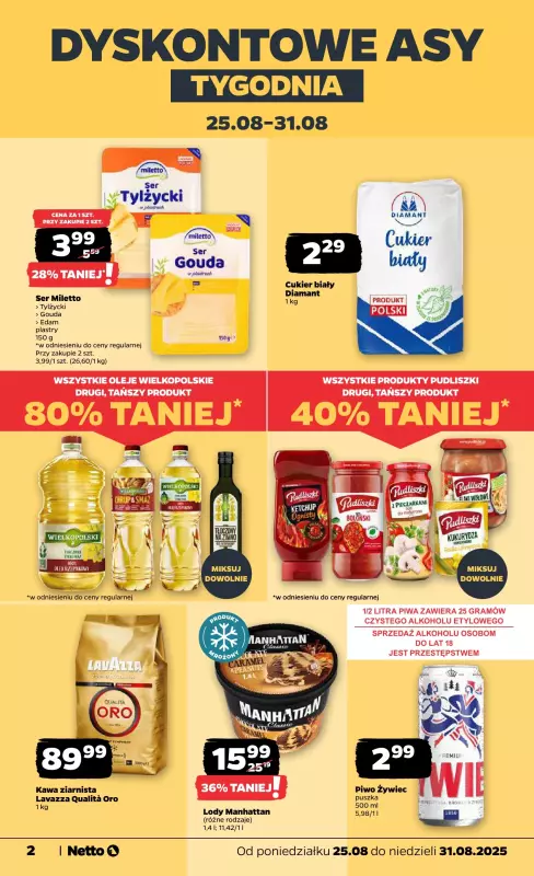 Netto - gazetka promocyjna Gazetka Spożywcza od poniedziałku 25.08 do niedzieli 31.08 - strona 2