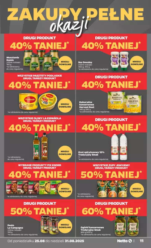 Netto - gazetka promocyjna Gazetka Spożywcza od poniedziałku 25.08 do niedzieli 31.08 - strona 11