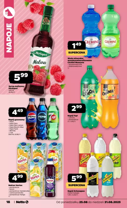 Netto - gazetka promocyjna Gazetka Spożywcza od poniedziałku 25.08 do niedzieli 31.08 - strona 18