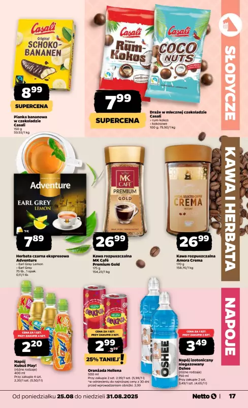 Netto - gazetka promocyjna Gazetka Spożywcza od poniedziałku 25.08 do niedzieli 31.08 - strona 17