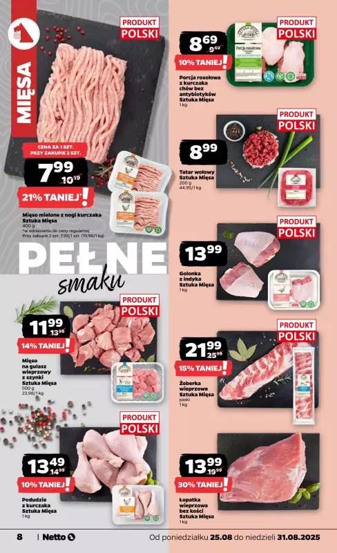 Netto - gazetka promocyjna Gazetka Spożywcza od poniedziałku 25.08 do niedzieli 31.08 - strona 8