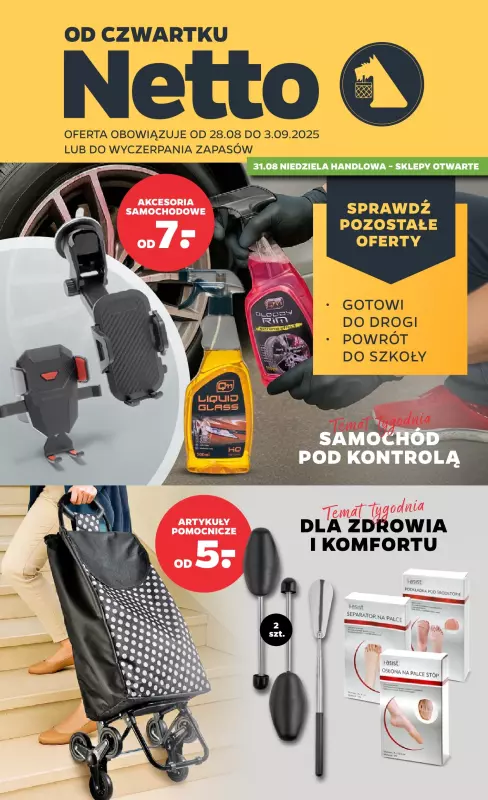 Netto - gazetka promocyjna Gazetka Non Food od czwartku 28.08 do środy 03.09